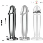 INTENSE - ANAL PLUG 10 VIBRAZIONI DILDO METALLO CON TELECOMANDO M